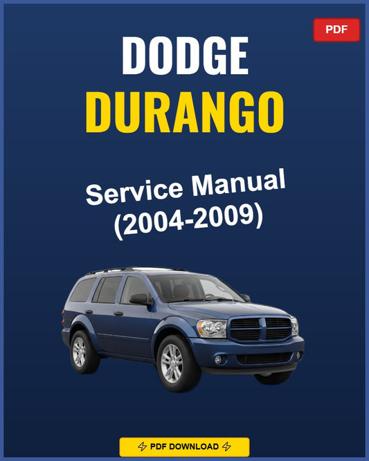 Dodge Durango 2004-2009 Service Repair Workshop Manual | 2004 2005 2006 2007 2008 20