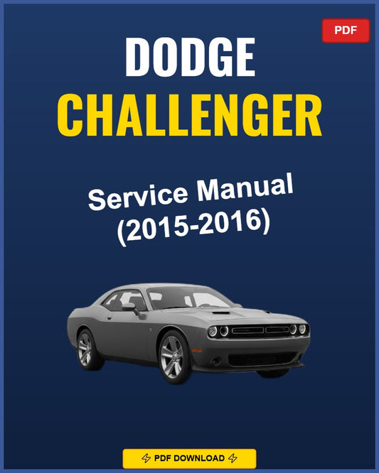 Dodge Challenger 2015-2016 Service Repair Workshop Manual | 2015 2016