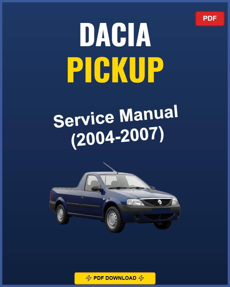 Dacia Pickup 2004 Service Repair Workshop Manual | 2004