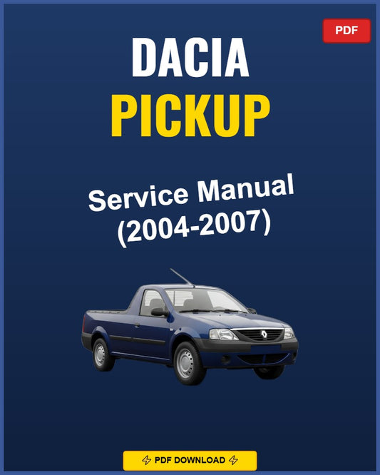 Dacia Pickup 2004 Service Repair Workshop Manual | 2004