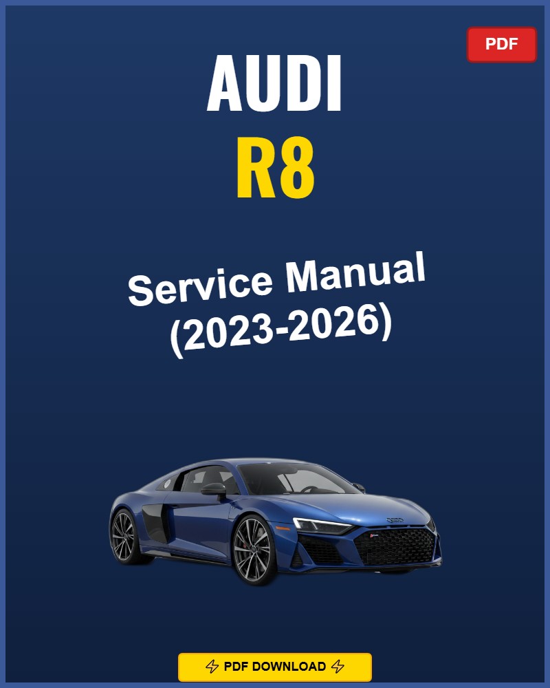 Audi R8 2023 Service Repair Workshop Manual | 2023
