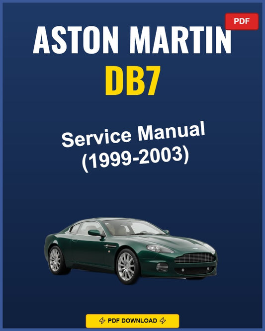 Aston Martin Db7 1999-2003 Service Repair Workshop Manual | 1999 2000 2001 2002 2003