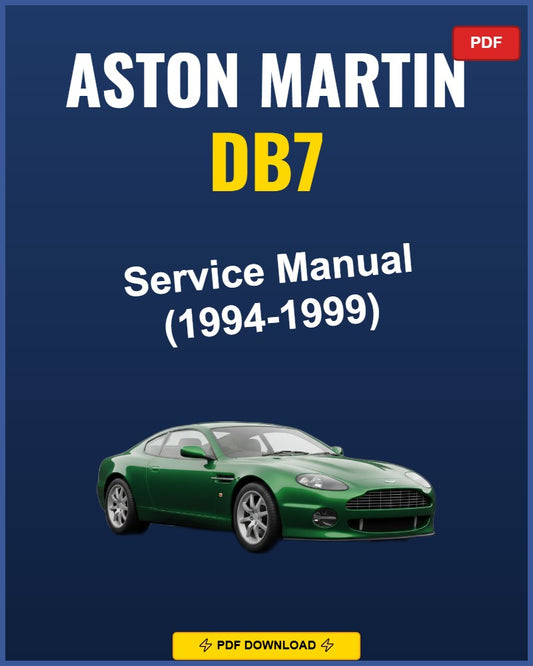 Aston Martin Db7 1994-1999 Service Repair Workshop Manual | 1994 1995 1996 1997 1998