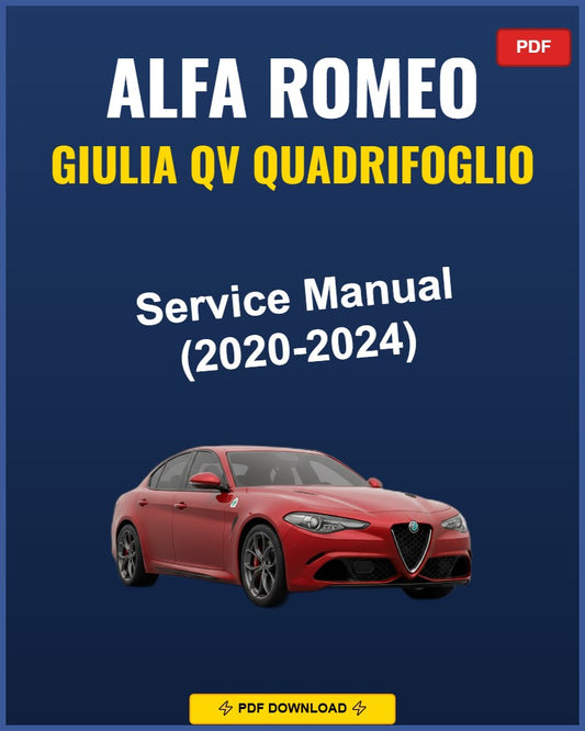 Alfa Giulia Qv Quadrifoglio 2020-2024 Service Repair Workshop Manual | 2020 2021 202