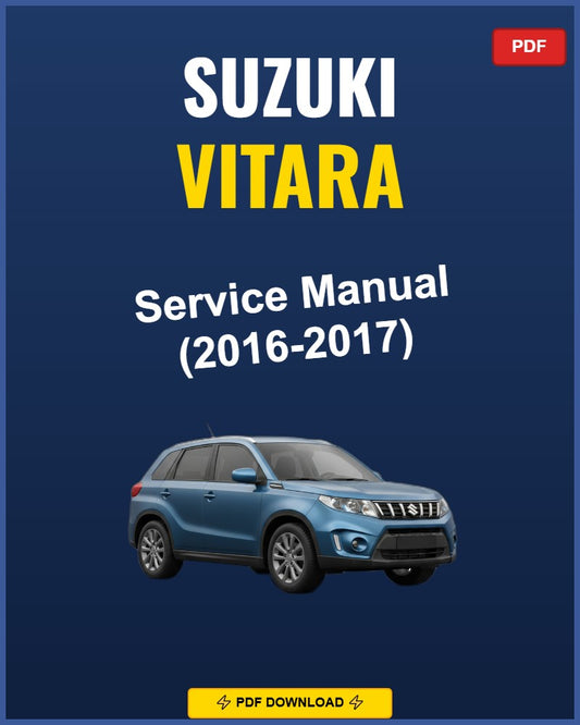 Suzuki Vitara 2016-2017 Service Repair Workshop Manual | 2016 2017