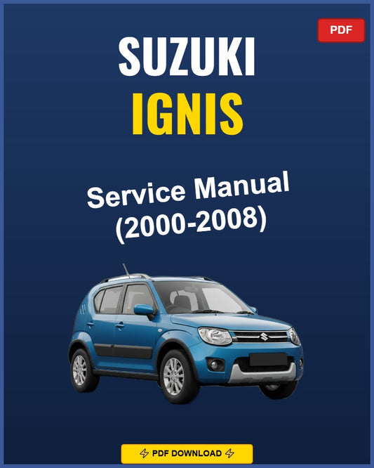 Suzuki Ignis 2000-2008 Service Repair Workshop Manual | 2000 2001 2002 2003 2004