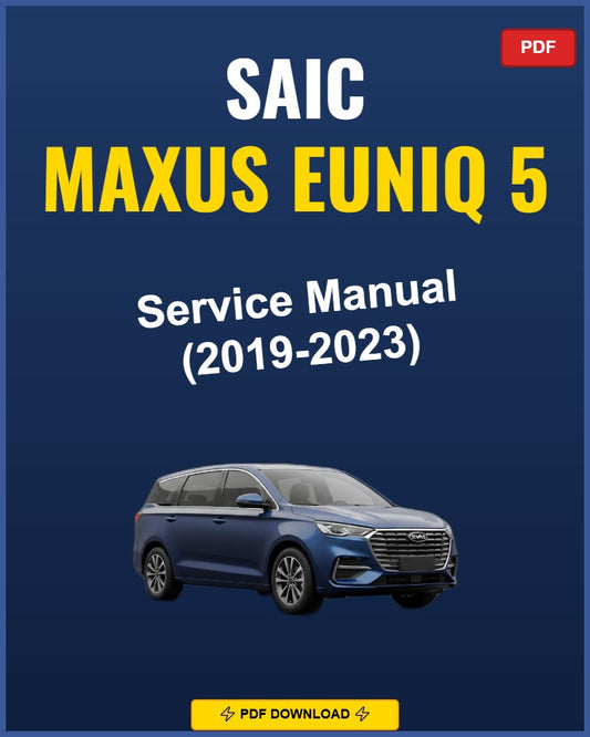 Saic Maxus Euniq 5 2019-2023 Service Repair Workshop Manual | 2019 2020 2021 2022