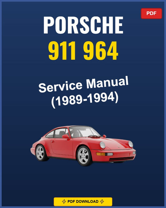 Porsche 911 964 1989-1994 Service Repair Workshop Manual | 1989 1990 1991 1992 1993