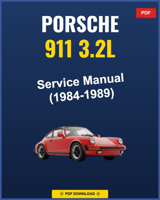 Porsche 911 3.2L 1984-1989 Service Repair Workshop Manual | 1984 1985 1986 1987