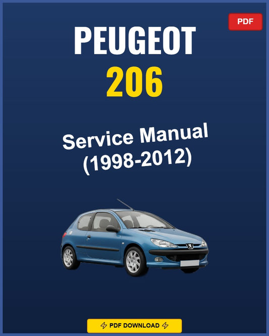 Peugeot 206 1998-2012 Service Repair Workshop Manual | 1998 1999 2000 2001 2002 2003