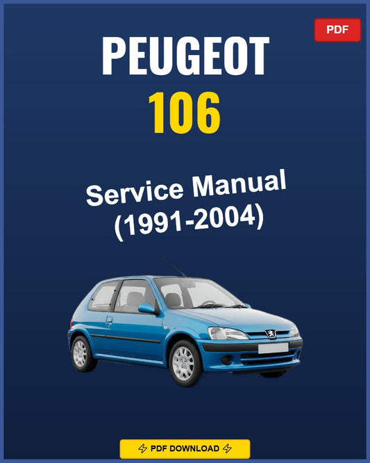 Peugeot 106 1991-2004 Service Repair Workshop Manual | 1991 1992 1993 1994 1995 1996