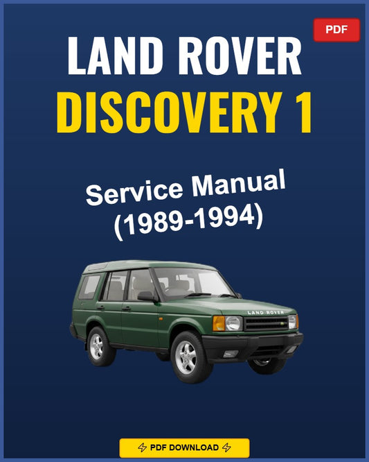 Land Rover Discovery 1 1989-1994 Service Repair Workshop Manual | 1989 1990 1991 199