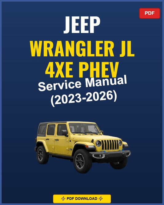 Jeep Wrangler JL 4Xe Phev 2023 Service Repair Workshop Manual | 2023