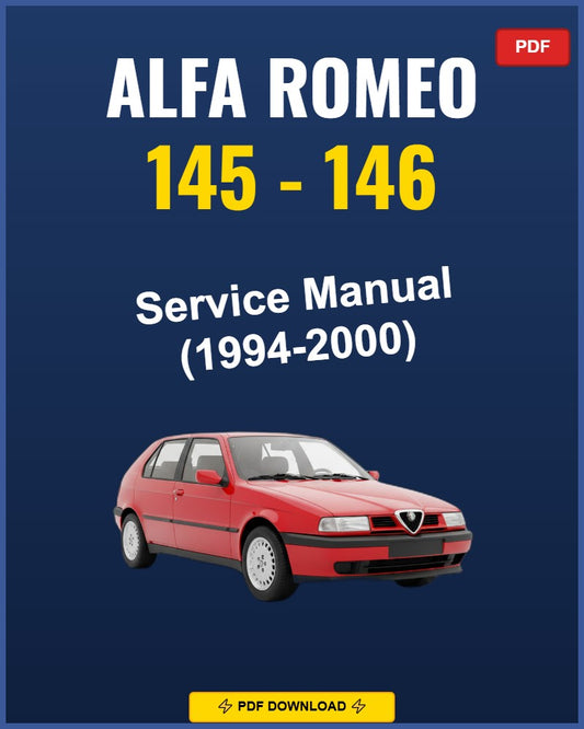 Alfa Romeo 145-146 1994-2000 Service Repair Workshop Manual | 1994 1995 1996 1997