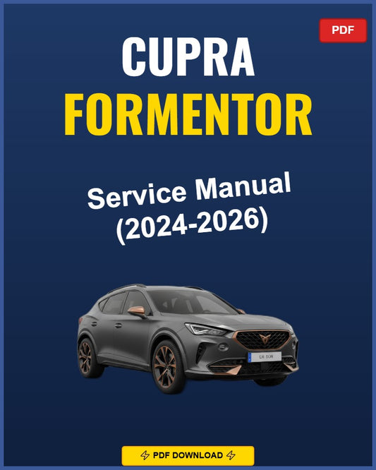 Cupra Formentor 2024-2026 Service Repair Workshop Manual | 2024 2025 2026