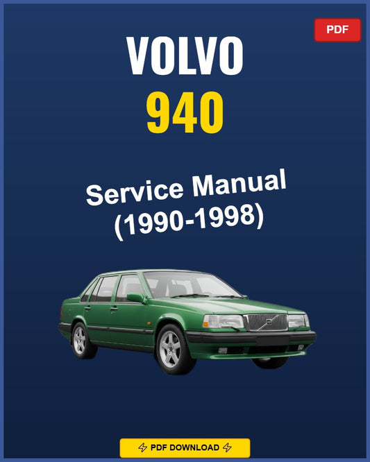 Volvo 940 1990-1998 Service Repair Workshop Manual | 1990 1991 1992 1993 1994 1995