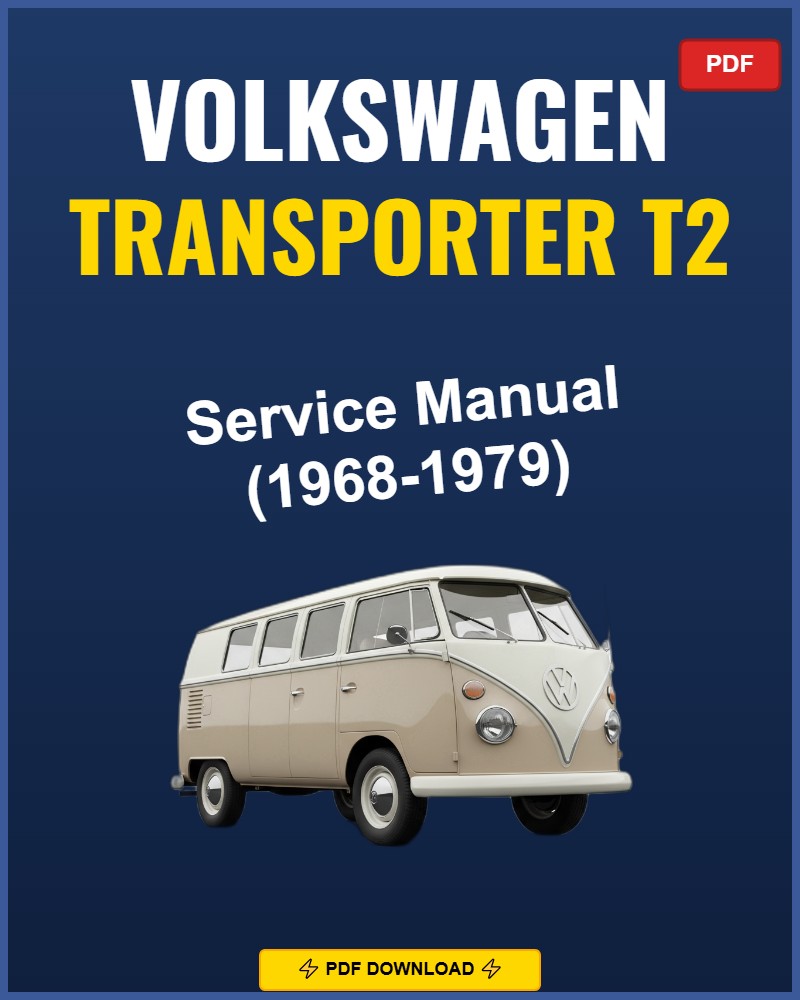 Volkswagen Transporter T2 1968-1979 Service Repair Workshop Manual | 1968 1969 1970