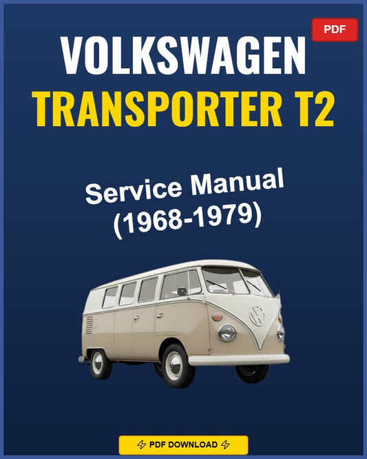 Volkswagen Transporter T2 1968-1979 Service Repair Workshop Manual | 1968 1969 1970
