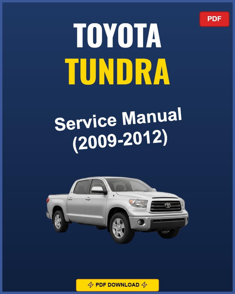 Toyota Tundra 2009 Service Repair Workshop Manual | 2009