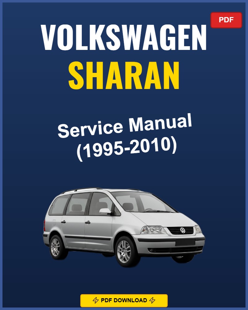 Volkswagen Sharan 1995-2010 Service Repair Workshop Manual | 1995 1996 1997 1998 199