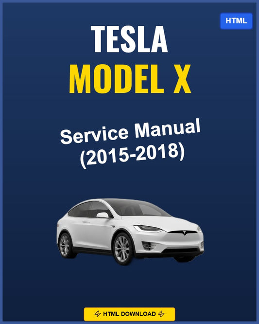 Tesla Model X 2015 Service Repair Workshop Manual | 2015