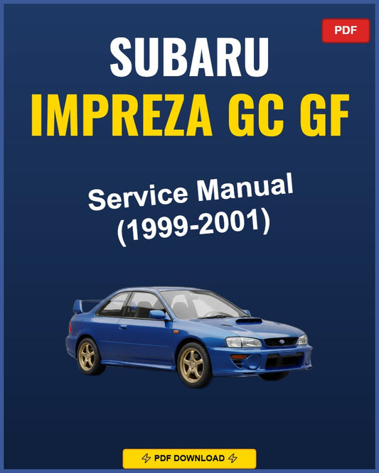 Subaru Impreza GC GF 1999-2001 Service Repair Workshop Manual | 1999 2000 2001
