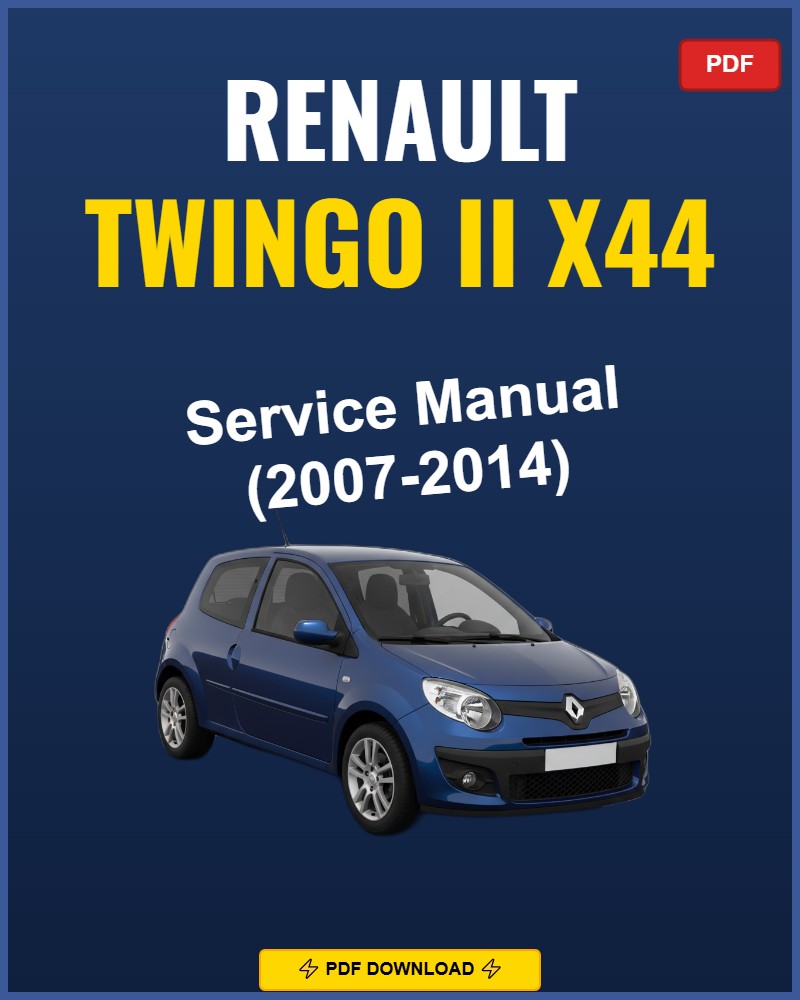 Renault Twingo Ii X44 2007-2014 Service Repair Workshop Manual | 2007 2008 2009 2010