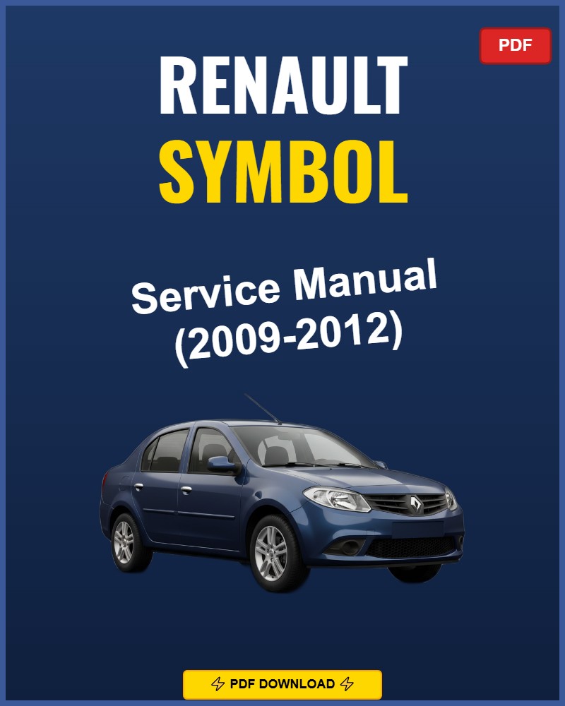 Renault Symbol 2009 Service Repair Workshop Manual | 2009