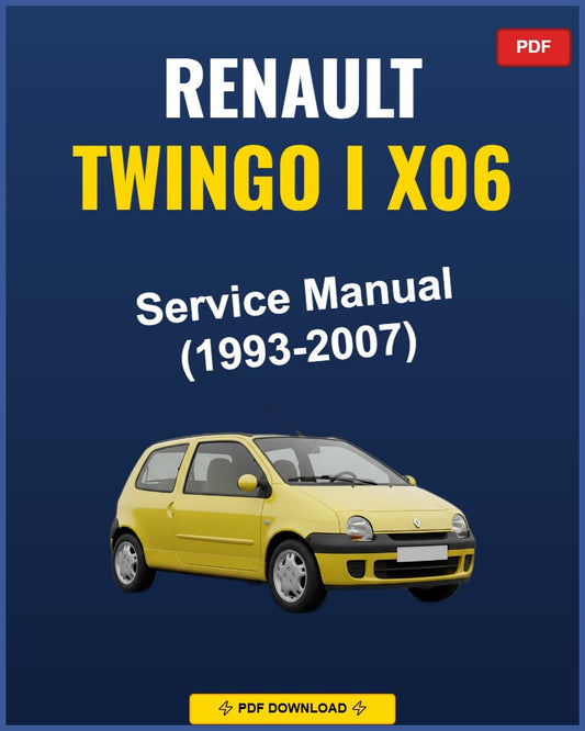 Renault Twingo I X06 1993-2007 Service Repair Workshop Manual | 1993 1994 1995 1996