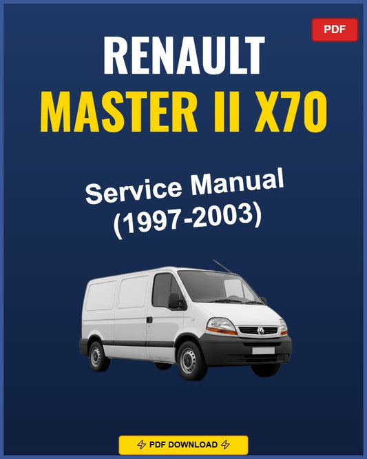 Renault Master Ii X70 1997-2003 Service Repair Workshop Manual | 1997 1998