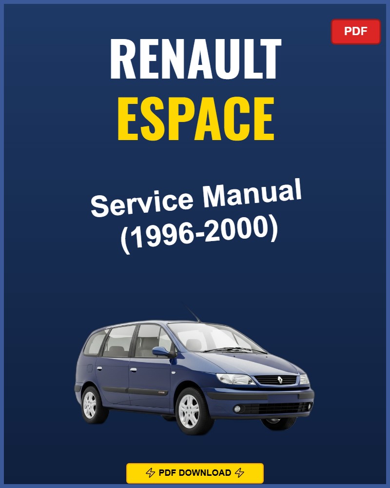 Renault Espace 1996-2000 Service Repair Workshop Manual | 1996 1997 1998
