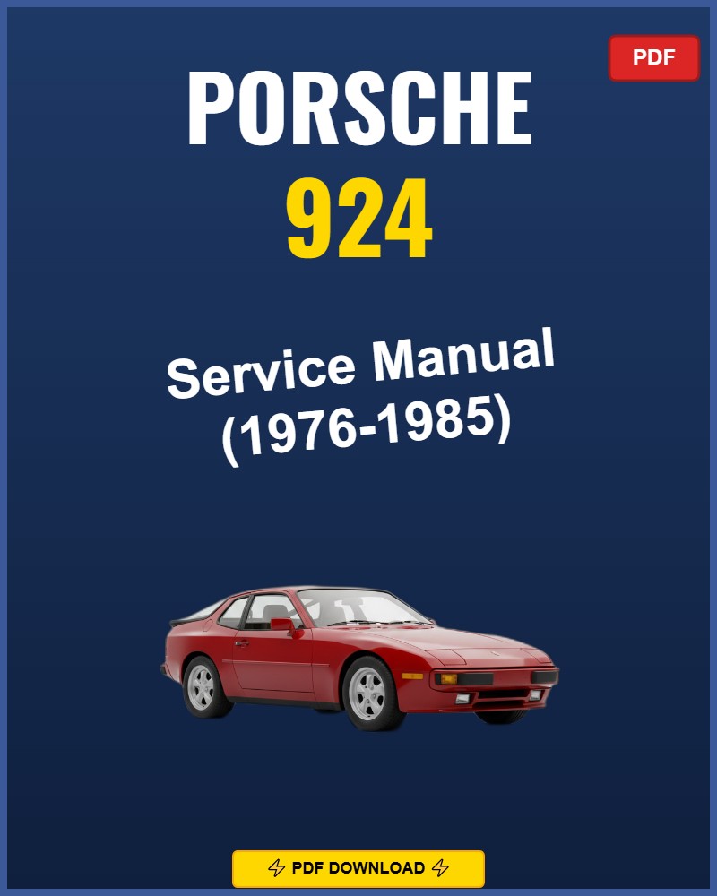 Porsche 924 1976-1985 Service Repair Workshop Manual | 1976 1977 1978 1979 1980 1981