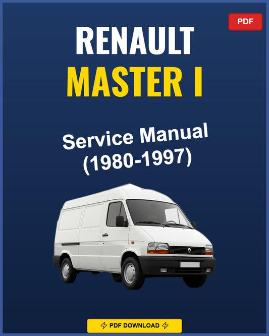 Renault Master I 1980-1997 Service Repair Workshop Manual | 1980 1981 1982 1983 1984
