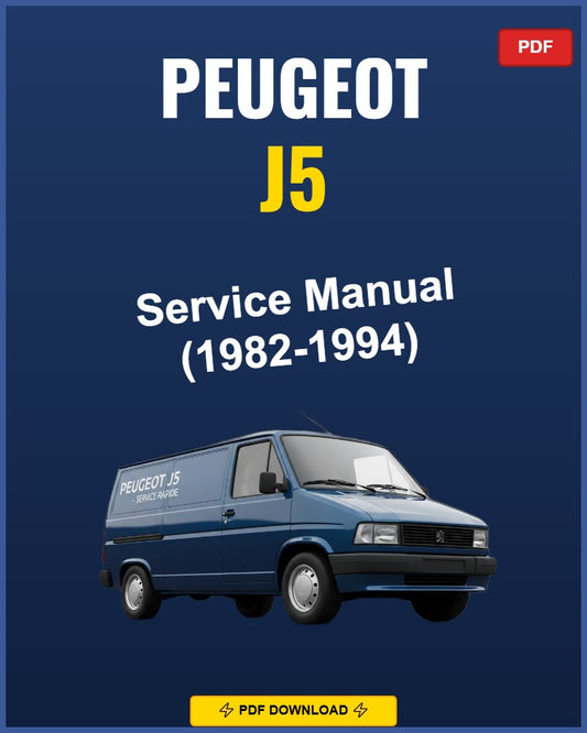 Peugeot J5 1982-1994 Service Repair Workshop Manual | 1982 1983 1984 1985 1986 1987