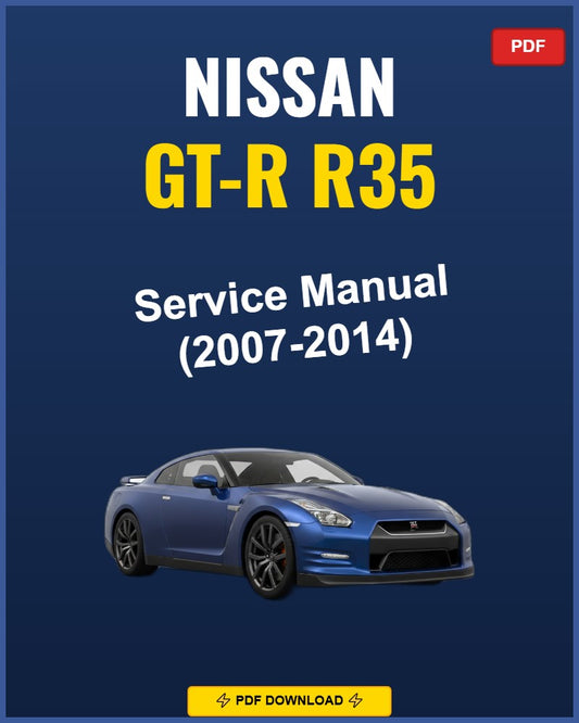 Nissan Gt-R R35 2007-2014 Service Repair Workshop Manual | 2007 2008 2009 2010 2011