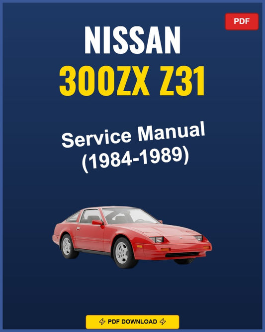 Nissan 300Zx Z31 1984-1989 Service Repair Workshop Manual | 1984 1985 1986 1987