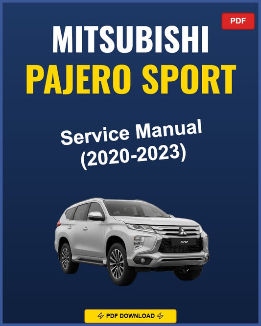 Mitsubishi Pajero Sport 2020-2023 Service Repair Workshop Manual | 2020 2021 2022