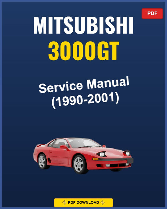 Mitsubishi 3000Gt 1990-2001 Service Repair Workshop Manual | 1990 1991 1992 1993