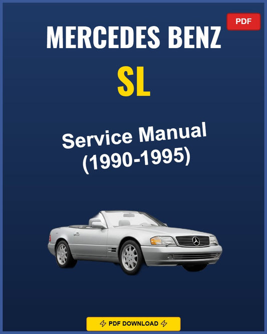 Mercedes Benz Sl 1990-1995 Service Repair Workshop Manual | 1990 1991 1992 1993 1994