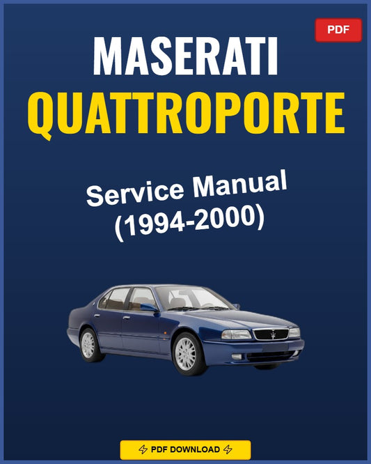 Maserati Quattroporte 1994-2000 Service Repair Workshop Manual | 1994 1995 1996 1997
