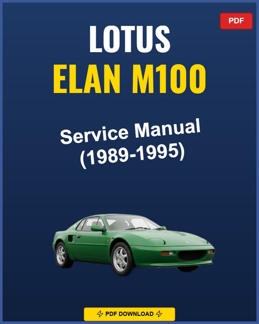 Lotus Elan M100 1989-1995 Service Repair Workshop Manual | 1989 1990 1991 1992 1993