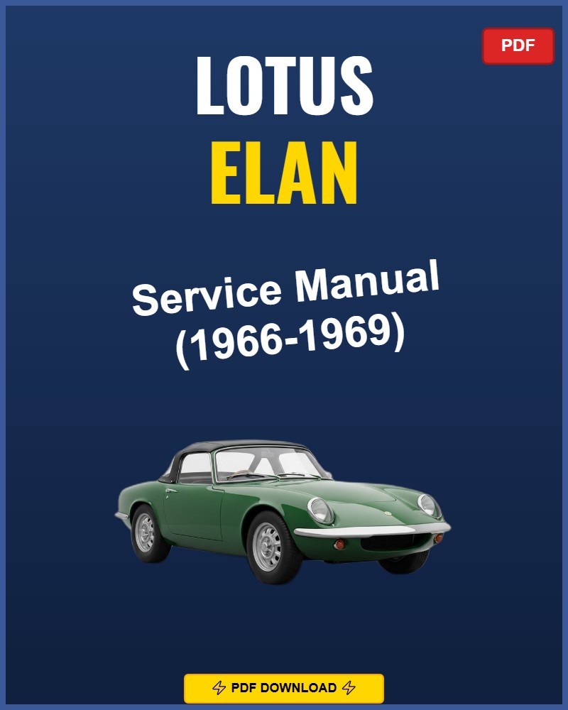 Lotus Elan 1966 Service Repair Workshop Manual | 1966