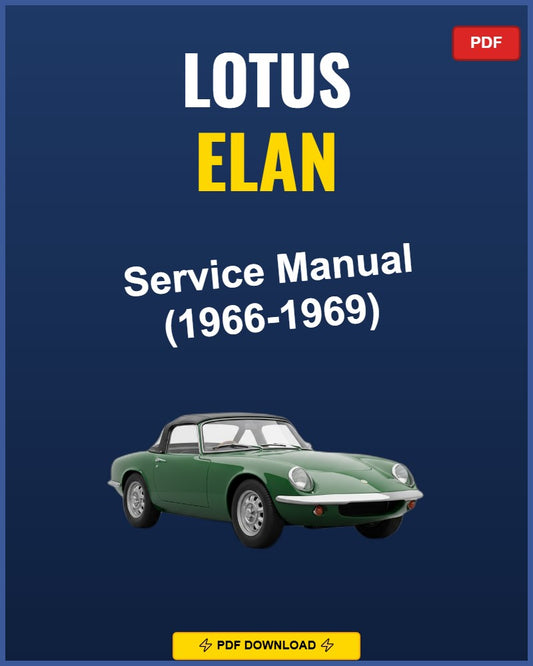 Lotus Elan 1966 Service Repair Workshop Manual | 1966