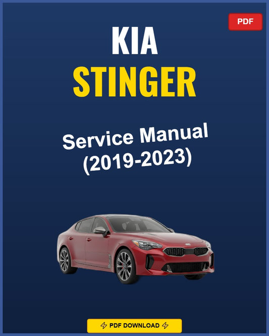 Kia Stinger 2019-2023 Service Repair Workshop Manual | 2019 2020 2021 2022 2023