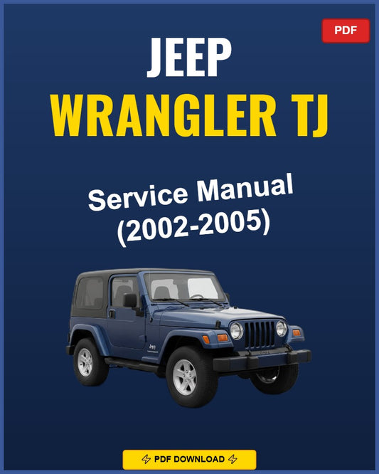 Jeep Wrangler Tj 2002 Service Repair Workshop Manual | 2002