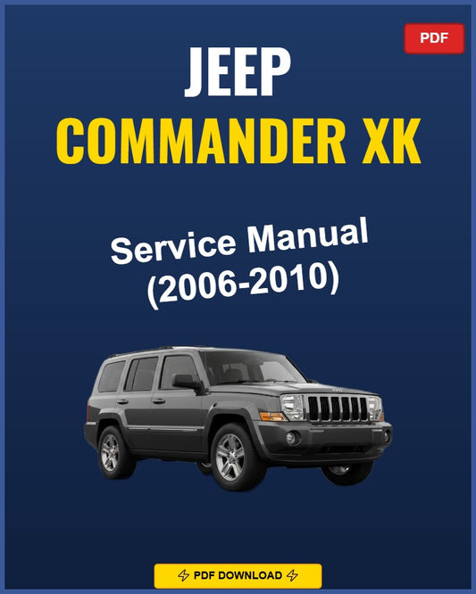 Jeep Commander Xk 2006-2010 Service Repair Workshop Manual | 2006 2007 2008 2009 201