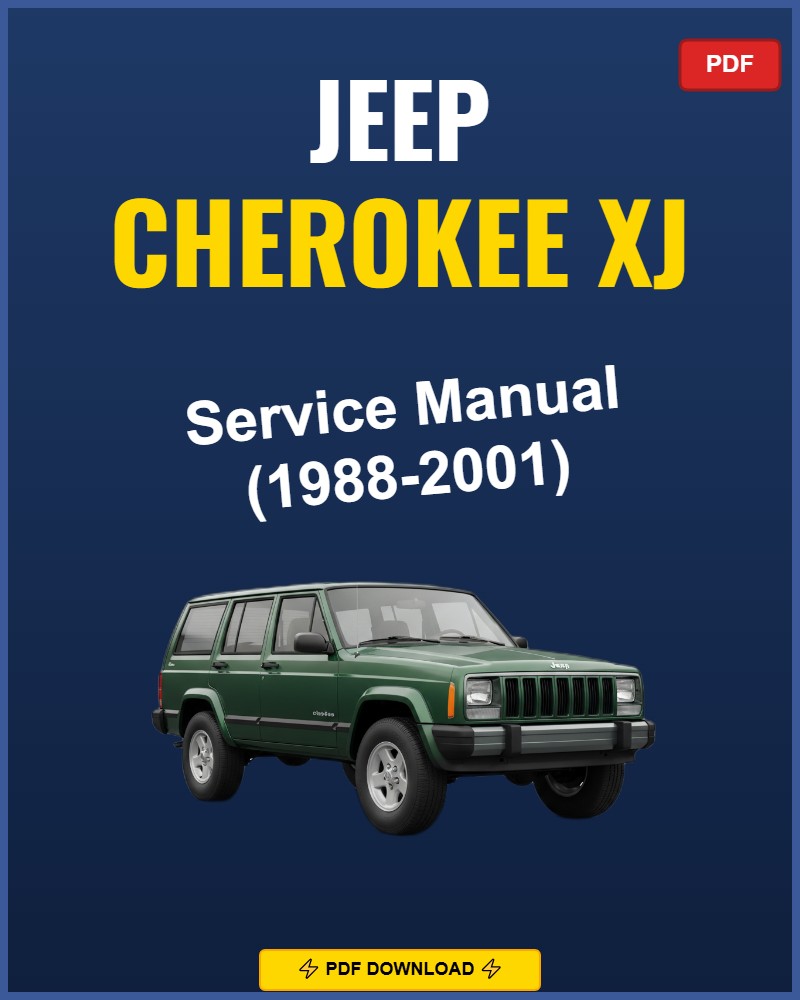 Jeep Cherokee Xj 1988-2001 Service Repair Workshop Manual | 1988 1989 1990 1991 1992