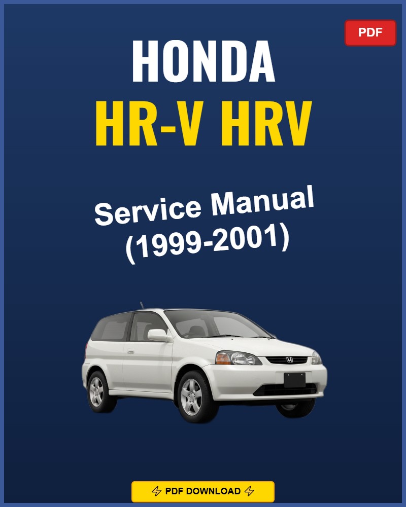 Honda Hr-V HRV 1999-2001 Service Repair Workshop Manual | 1999 2000 2001