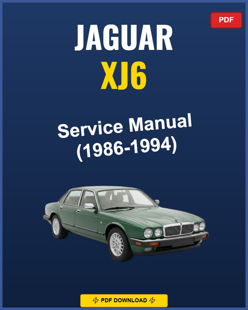 Jaguar Xj6 1986-1994 Service Repair Workshop Manual | 1986 1987 1988 1989 1990 1991