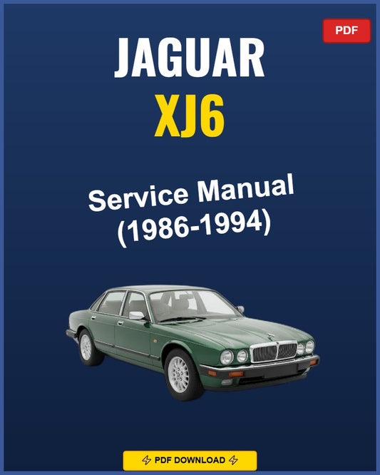 Jaguar Xj6 1986-1994 Service Repair Workshop Manual | 1986 1987 1988 1989 1990 1991